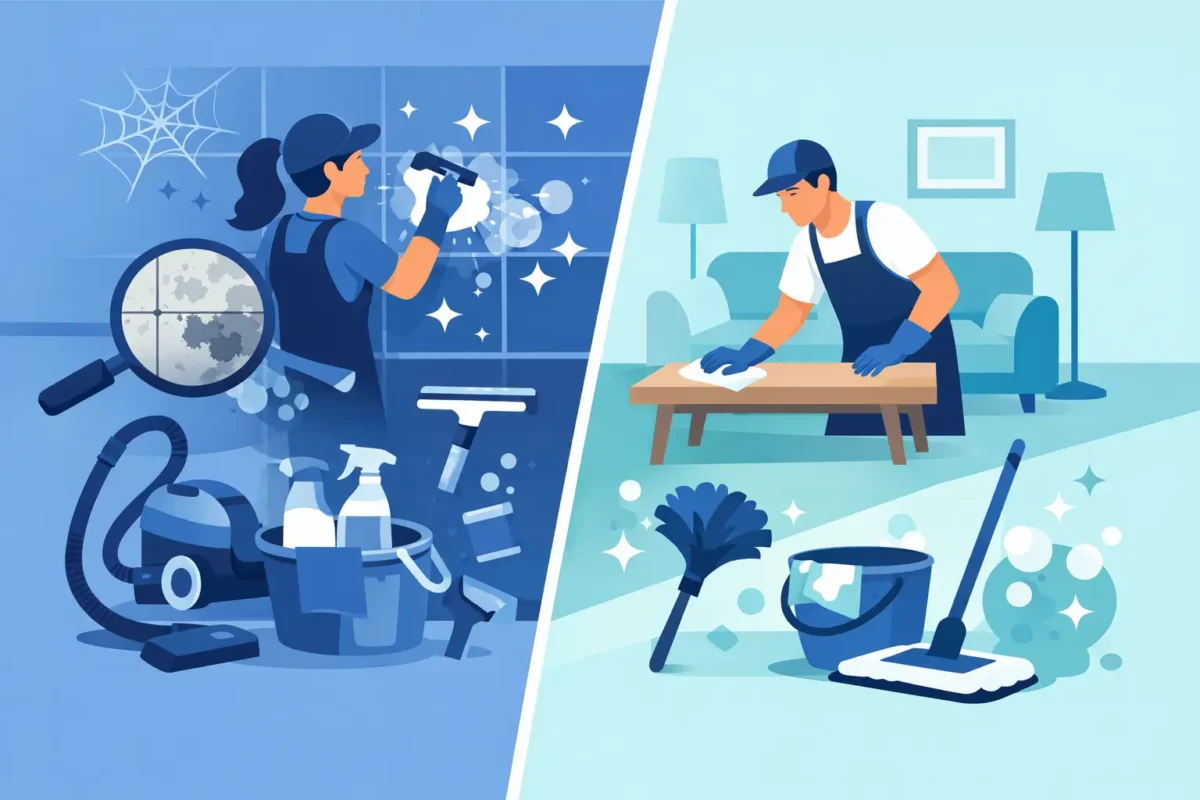 Deep Cleaning vs Standard Cleaning: Key Differences