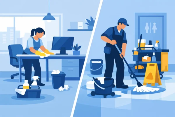 Office Cleaning vs Janitorial: What’s the Difference?