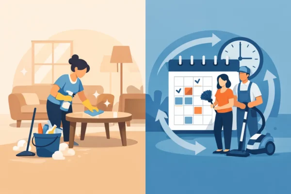 One Time vs Recurring Cleaning Explained