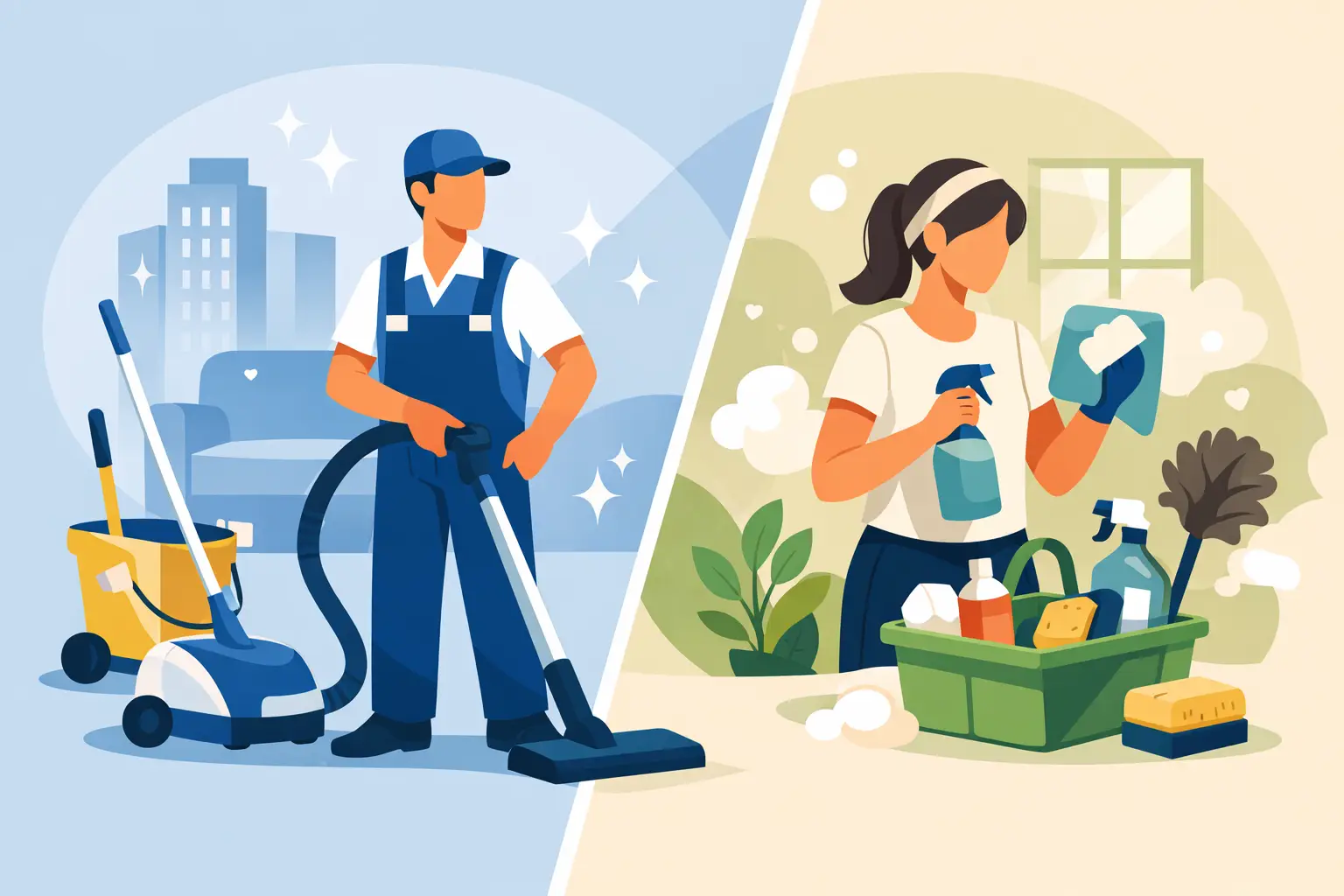 Professional Cleaning Versus DIY Cleaning