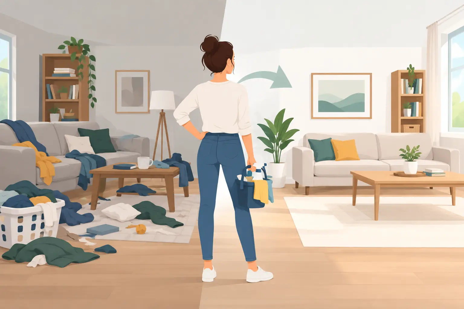 A Messy House Reset Plan That Actually Works