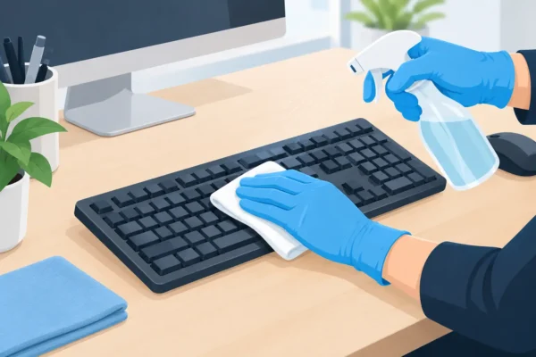 How to Sanitize Office Keyboards Safely