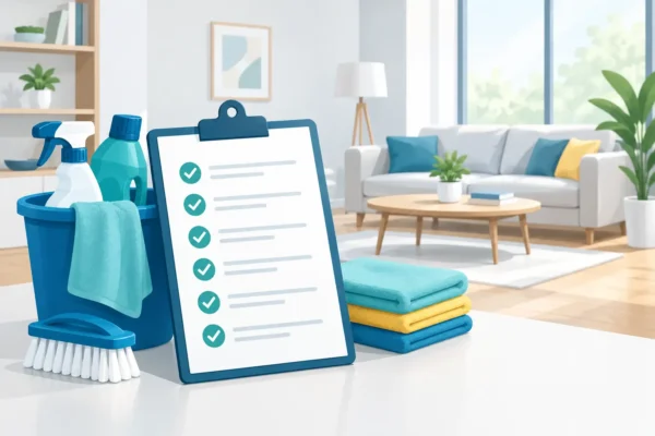 A Cleaning Checklist That Keeps Spaces Spotless