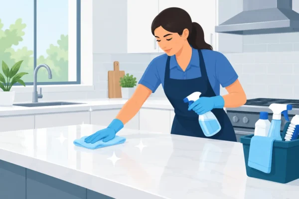 How Cleaners Sanitize Kitchen Surfaces Safely